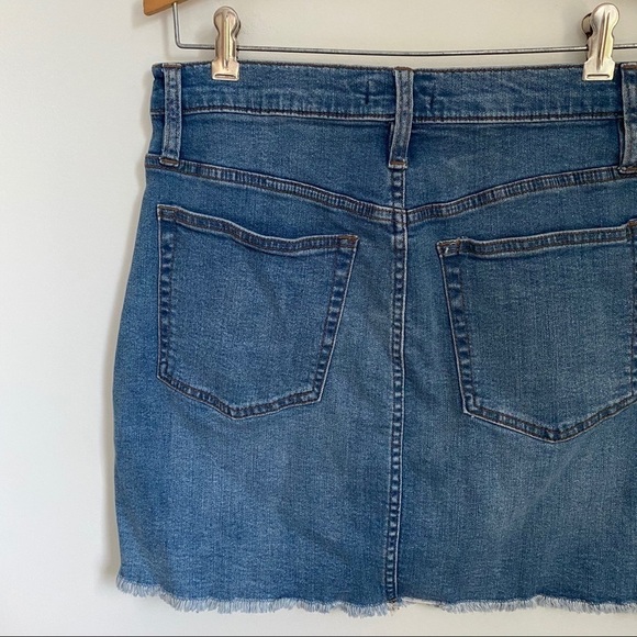 J. Crew Frayed Hem Denim Mini Skirt - Picture 7 of 15